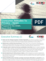 Consumer Attitudes to Privacy - Spain