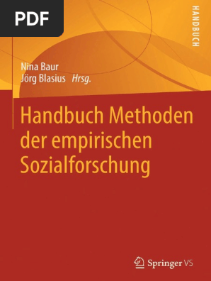 Baur Blasius Methoden Der Empirischen Sozialforschung Pdf