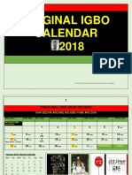 IGBO ORIGINAL CALANDER 2018 Dates Ammended