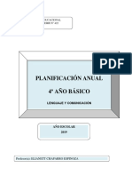 ciencias 3 PLANIFICACIÓN CURRICULAR  N°3 , 4° Basico  2018