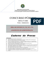 Prova Concurso Ifes