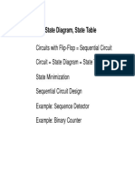 Circuit, State Diagram, State Table, G