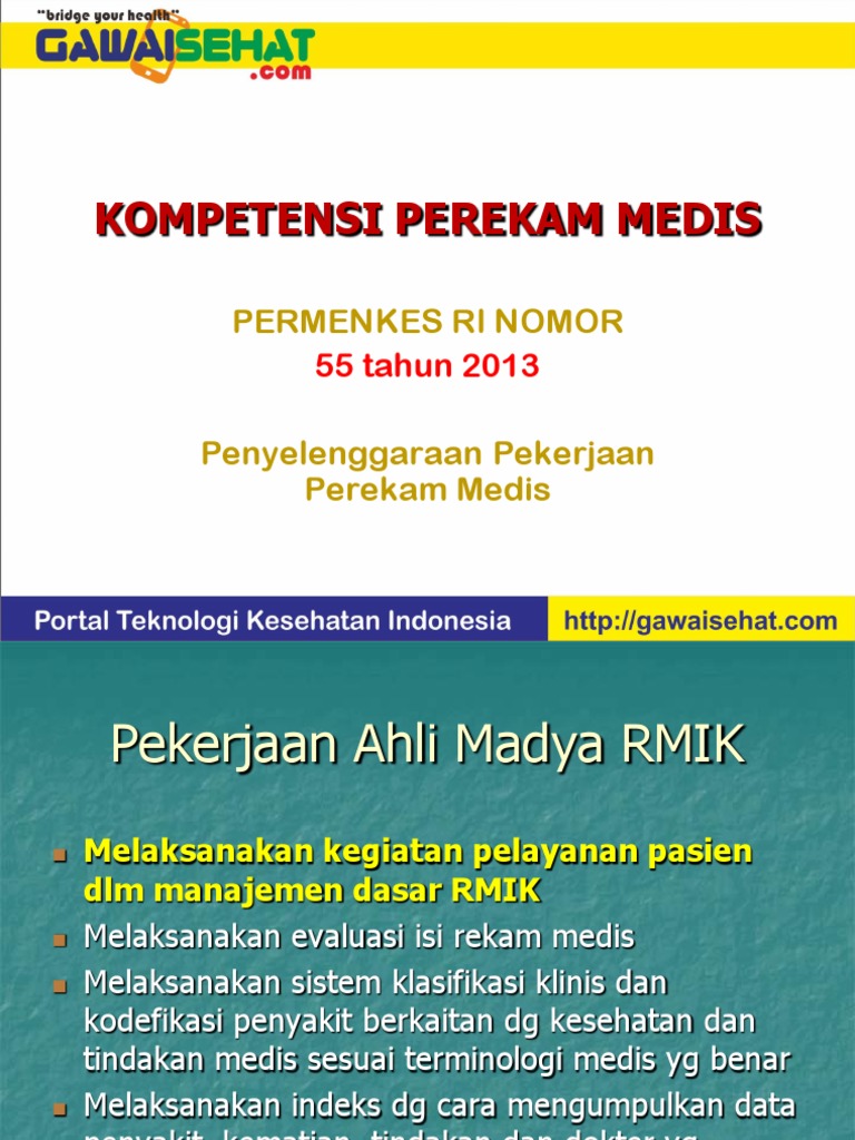 4 Kompetensi Perekam Medis  4 Kompetensi Perekam Medis