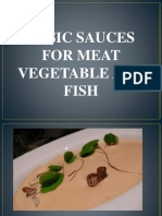 Basic Sauces For Meat Vegetable and Fish