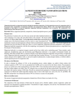 Preparation of Magnesium Hydroxide Nanoparticles From Bittern