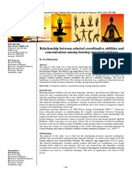 Relationship Between Selected Coordinative Abilities and Concentration Among Hearing Impaired Students