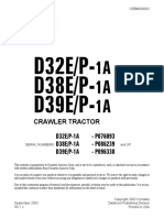 Komatsu D32P-1A Dozer Bulldozer Service Repair Manual SN P076093 and up.pdf