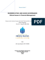 7,BE&GG,Arfin Jaya, Hapzi Ali,Ethical Issues in Financial Management, Universitas Mercu Buana,2018