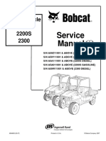 BOBCAT 2200 UTILITY VEHICLE Service Repair Manual SN A59Y11001 & ABOVE (2200 GASOLINE).pdf