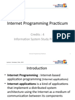 Internet Programming Practicum Introduction