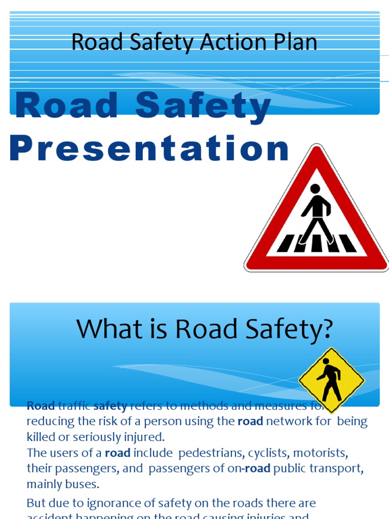 Road Safety Presentation Pdf Traffic Collision Road Traffic Safety