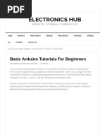 Basic Arduino Tutorials For Beginners