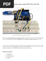 Arduino Color Mixing Lamp Using RGB LED and LDR