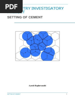 Chemistry Investigatory Project: Setting of Cement