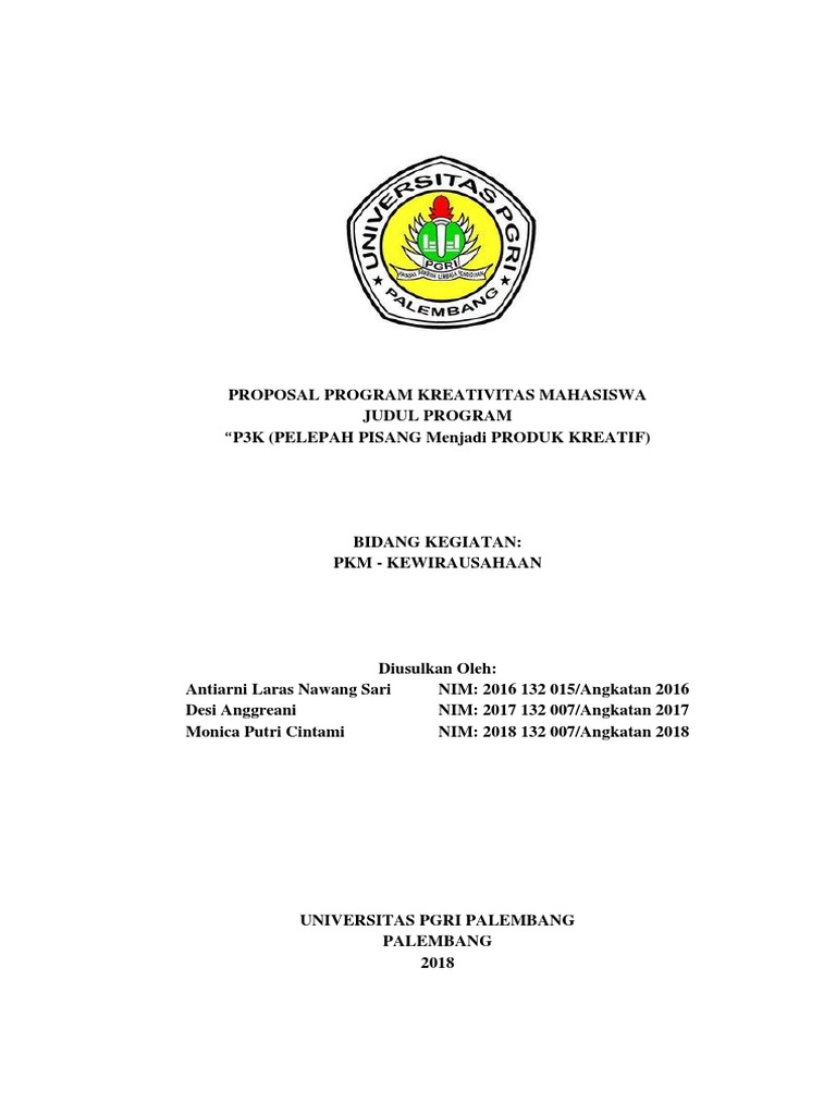 21++ Contoh proposal pkm kewirausahaan kerajinan tangan information