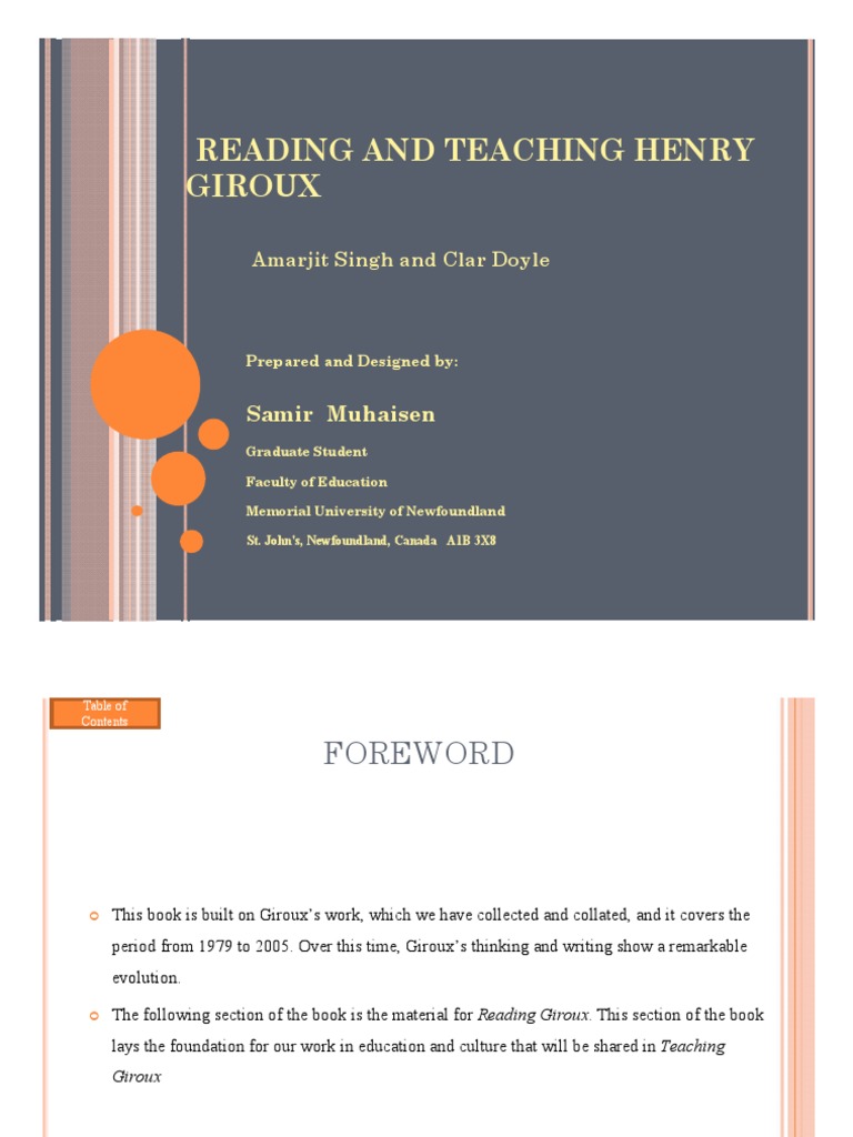 Henry Giroux Latest PDF Teachers Pedagogy