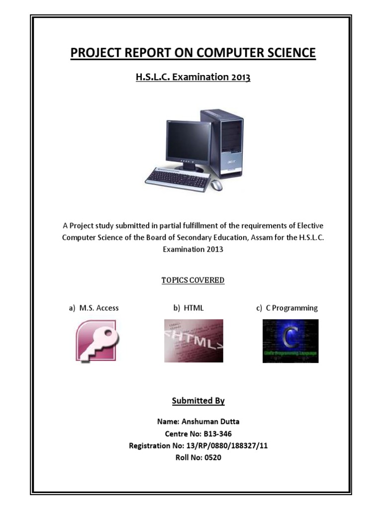 SEBA Computer Science Project Class 10 PDF | PDF | C (Programming ...