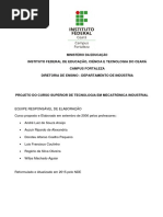 Projeto Pedagógico de Curso - Mecatrônica Industrial