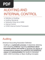 CH 1 Auditing and Internal Control