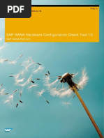 SAP HANA Hardware Configuration Check Tool 2.1