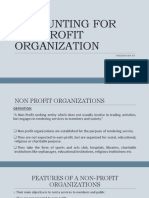 Accounting For Non-Profit Organization: Presenting by Mohammed Nasih B.M