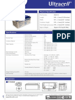 Date Tehnice Acumulator Vrla Ultracell 12v 65ah Ul65 12 124