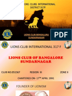 Lions Club of Bangalore Sundarnagar e Scrap Book Upto December 18