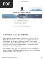 5 Textos de Motivação