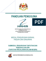 HRMIS2 Panduan Pengguna Tuntutan Perjalanan Dalam Negeri