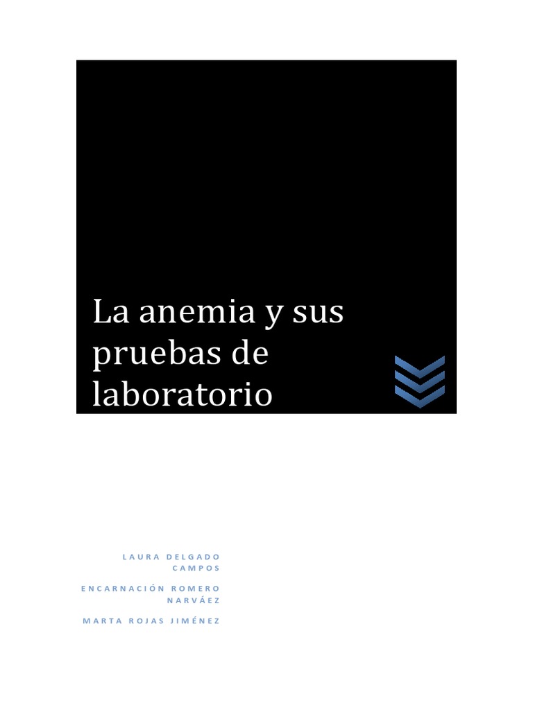 La Anemia y Sus Pruebas de Laboratorio PDF | PDF | Anemia | Glóbulo rojo