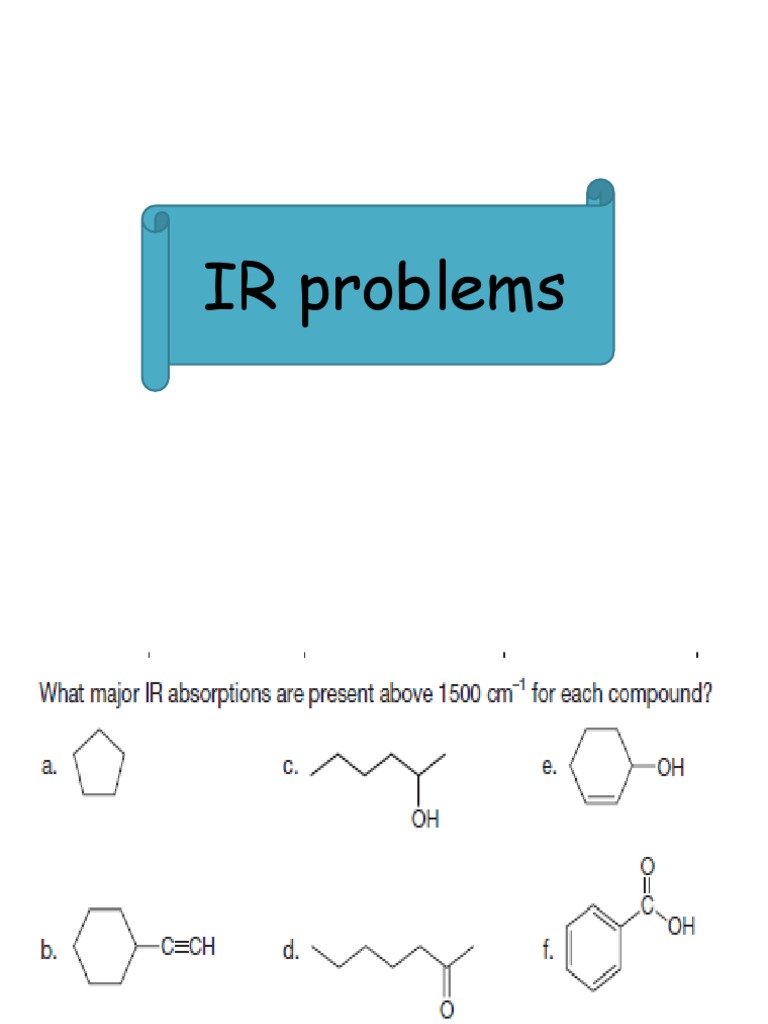 IR Spectroscopy Stretching Frequencies | PDF | Technology & Engineering