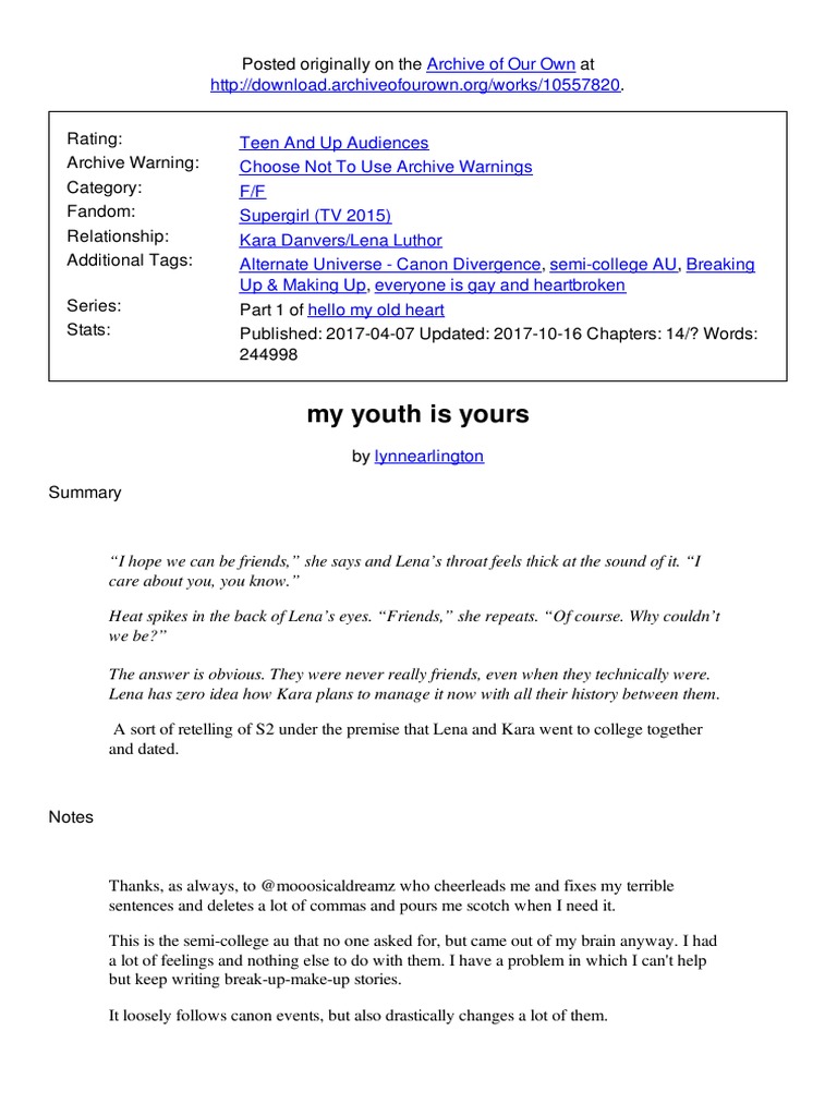 My Youth Is Yours Nature