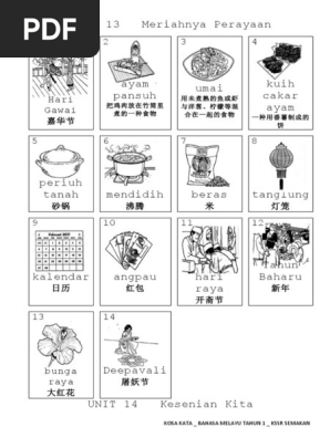 Kosa Kata Bahasa Melayu Tahun 1 Kssr Semakan Part 2 Pdf
