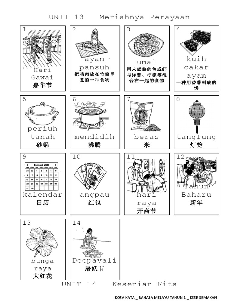 KOSA KATA BAHASA MELAYU TAHUN 1 KSSR SEMAKAN part 2 docx KOSA KATA BAHASA MELAYU TAHUN 1 KSSR SEMAKAN part 2 docx