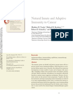 Natural Innate and Adaptive Immunity To Cancer: Further