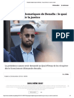Passeports Diplomatiques de Benalla - Le Quai d'Orsay Va Saisir La Justice