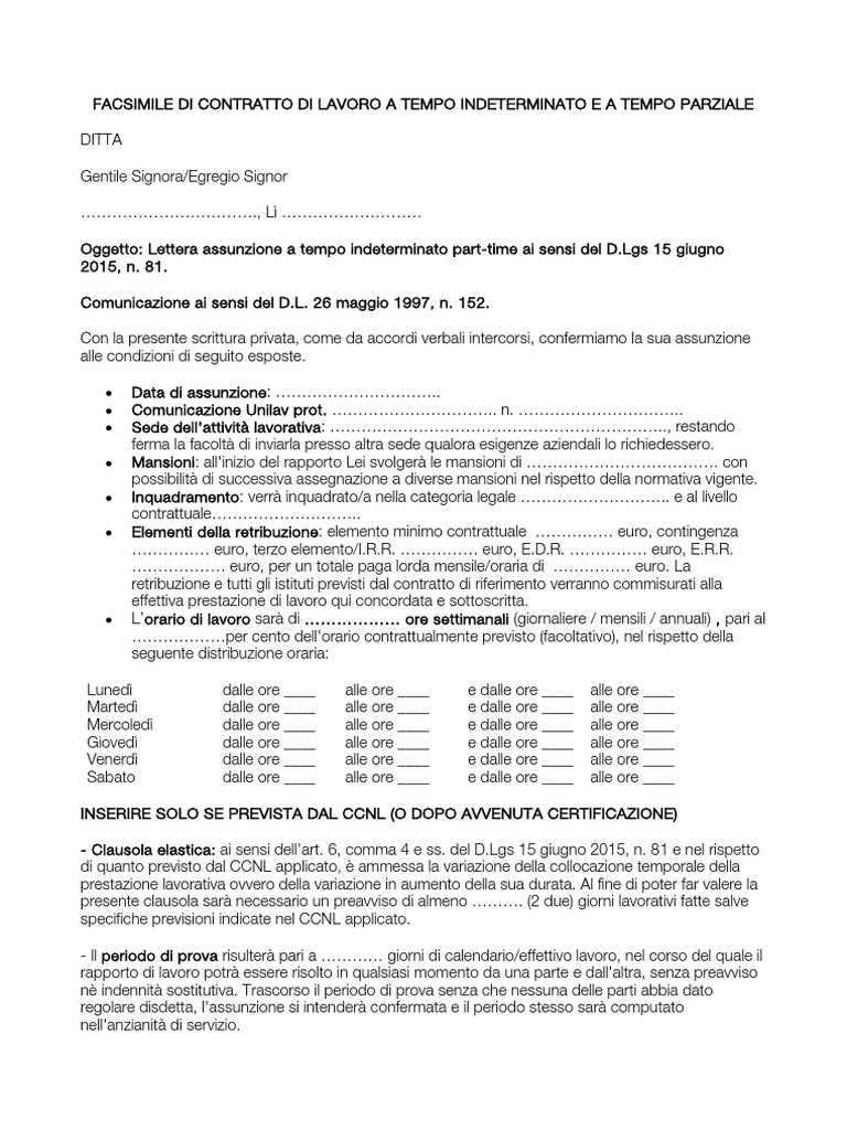 Contratto Di Somministrazione A Tempo Indeterminato Svantaggi