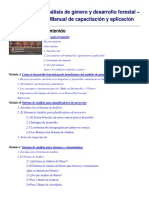 Análisis de Género y Desarrollo Forestal. Manual. FAO Muy Bueno