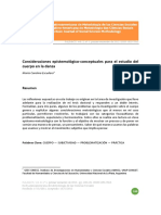 Consideraciones Epistemológico Conceptuales para El Estudio Del Cuerpo en La Danza