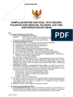 Kumpulan Soal Tata Negara Falsafah Ideologi Sejarah Uud