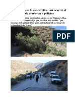 Emboscada en Huancavelica - Así Ocurrió El Ataque Donde Murieron 4 Policías