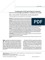 (19330693 - Journal of Neurosurgery) Dynamic Decompression of The Lateral Femoral Cutaneous Nerve To Treat Meralgia Paresthetica - Technique and Results