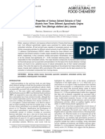 Antioxidant Properties of Various Solvent Extracts of Total Phenolic Constituents From Three Different Agroclimatic Origins of Drumstick Tree (Moringa Oleifera Lam.) Leaves