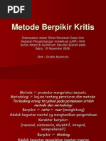 Download Metode Berfikir Kritis by erfanmaulana SN39648363 doc pdf