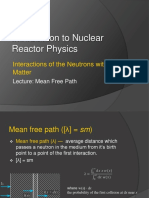 Interactions of Neutrons With Matter - Lecture 4