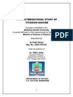 Characterizational Study of Titanium Dioxide