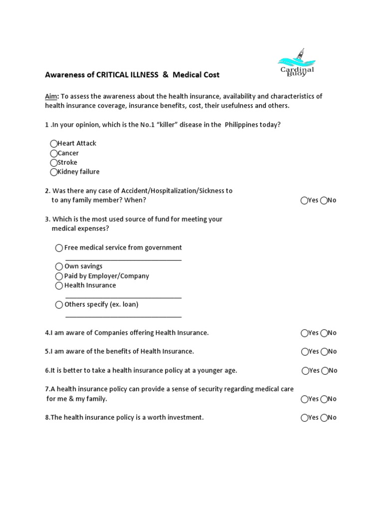 Awareness of CRITICAL ILLNESS & Medical Cost | PDF