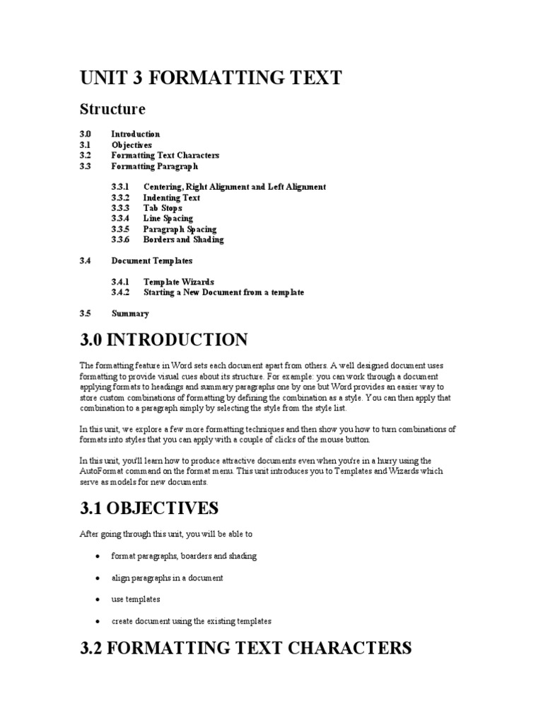 Default Document Formatting in Word | PDF | Paragraph | Writing