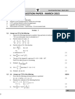 HSC Commerce 2015 March Maths1 PDF