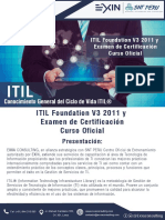 Exxa Consulting ITIL FOUNDATION Curso Oficial